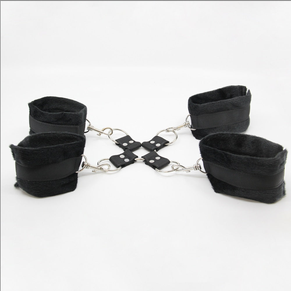 Love In Leather Soft Furry Hog Tie Shackle