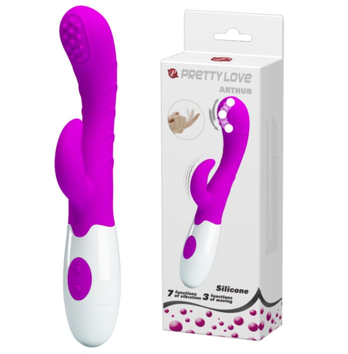 Pretty Love Arthur Rabbit Vibrator Purple