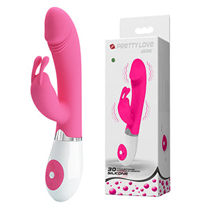 Pretty Love Gene Rabbit Vibrator Pink