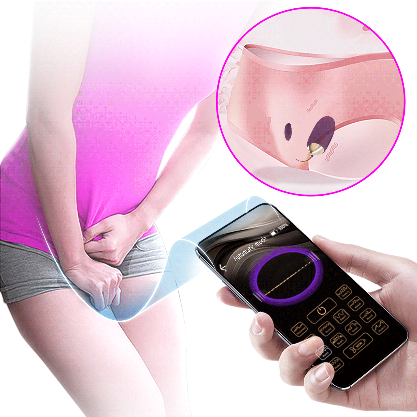 Pretty Love Abner Egg Vibrator with App Control Dark Purple