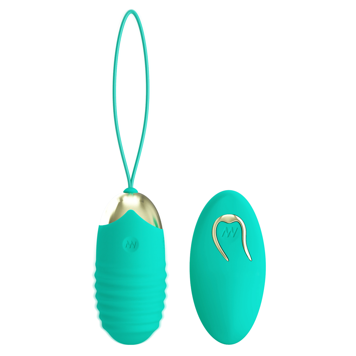 Party Up Ian Remote Control Vibrating Egg - Teal