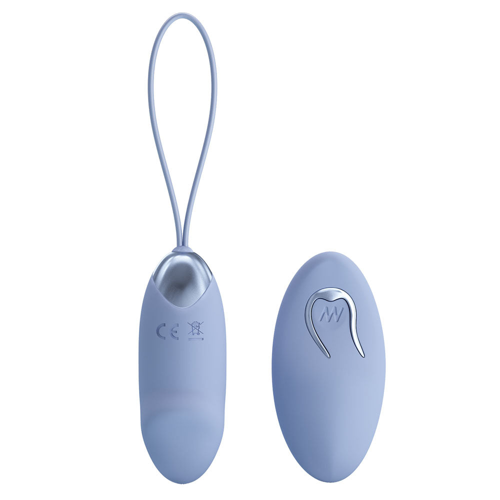 Party Up Ian Remote Control Vibrating Egg - Purple