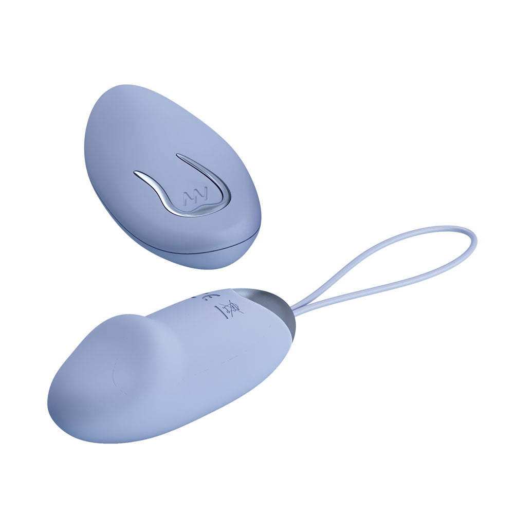 Party Up Ian Remote Control Vibrating Egg - Purple
