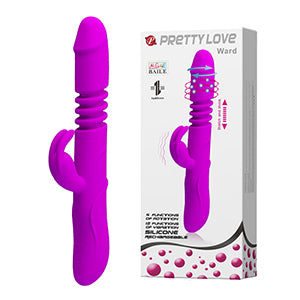 Pretty Love Ward Thrusting Rabbit Vibrator Purple