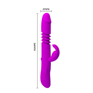 Pretty Love Ward Thrusting Rabbit Vibrator Purple