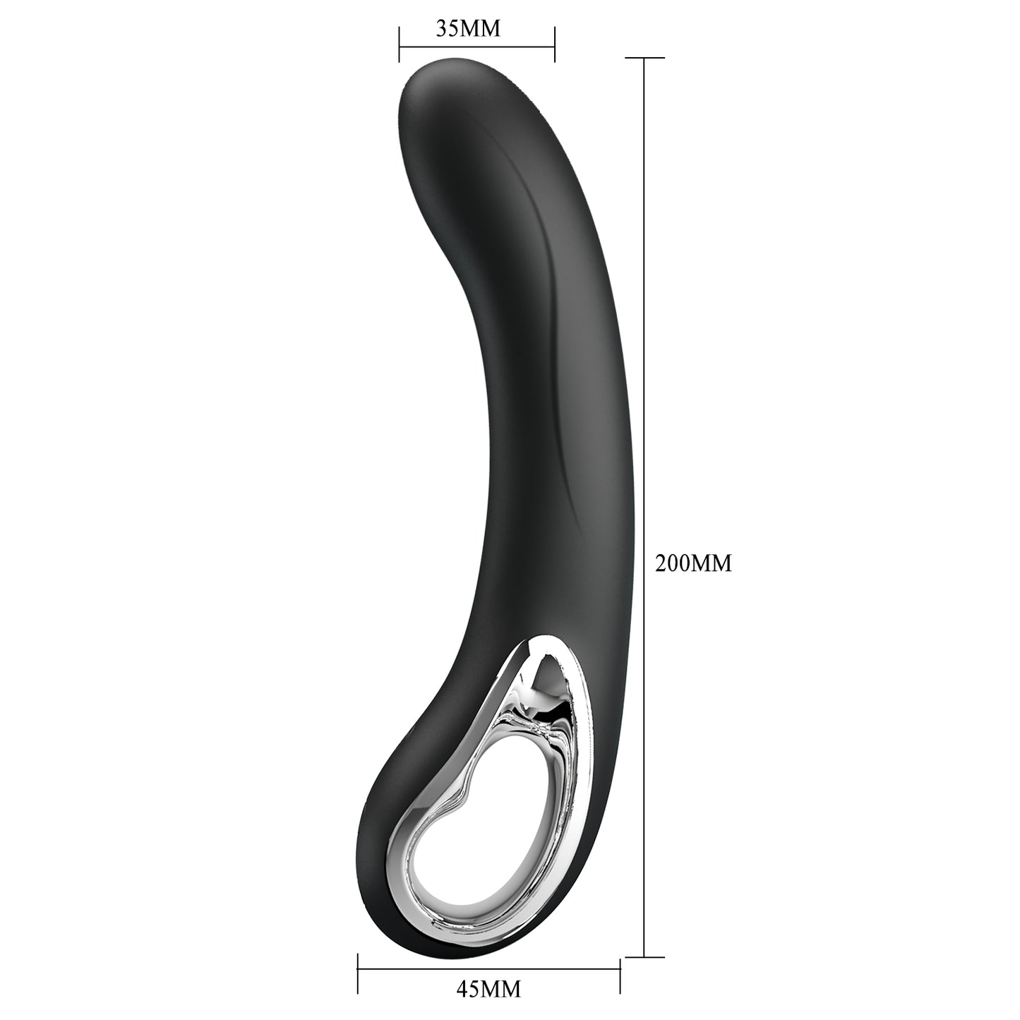 Pretty Love USB Rechargeable Alston Vibrator Black