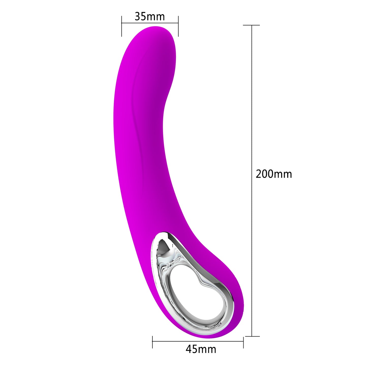 Pretty Love USB Rechargeable Alston Vibrator Purple