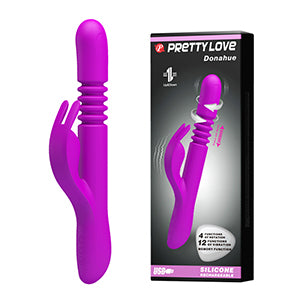 Pretty Love Donahue Thrusting Rabbit Vibrator Purple