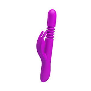 Pretty Love Donahue Thrusting Rabbit Vibrator Purple