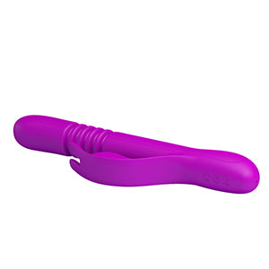 Pretty Love Donahue Thrusting Rabbit Vibrator Purple