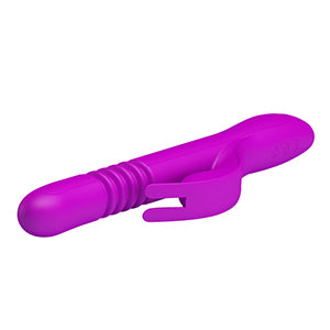 Pretty Love Donahue Thrusting Rabbit Vibrator Purple
