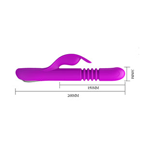 Pretty Love Donahue Thrusting Rabbit Vibrator Purple