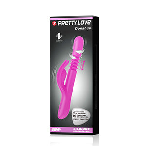 Pretty Love Donahue Thrusting Rabbit Vibrator Purple