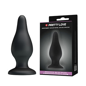 Pretty Love Sturdy Silicone Anal Plug Black