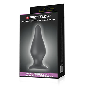 Pretty Love Sturdy Silicone Anal Plug Black