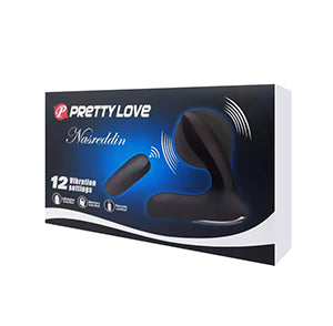 Pretty Love Nasreddin Anal Prostate Vibrating Stimulator with Remote Black