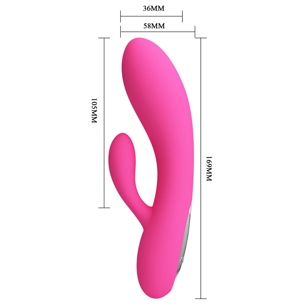 Party Up Clare Flexible Rabbit Vibrator Pink