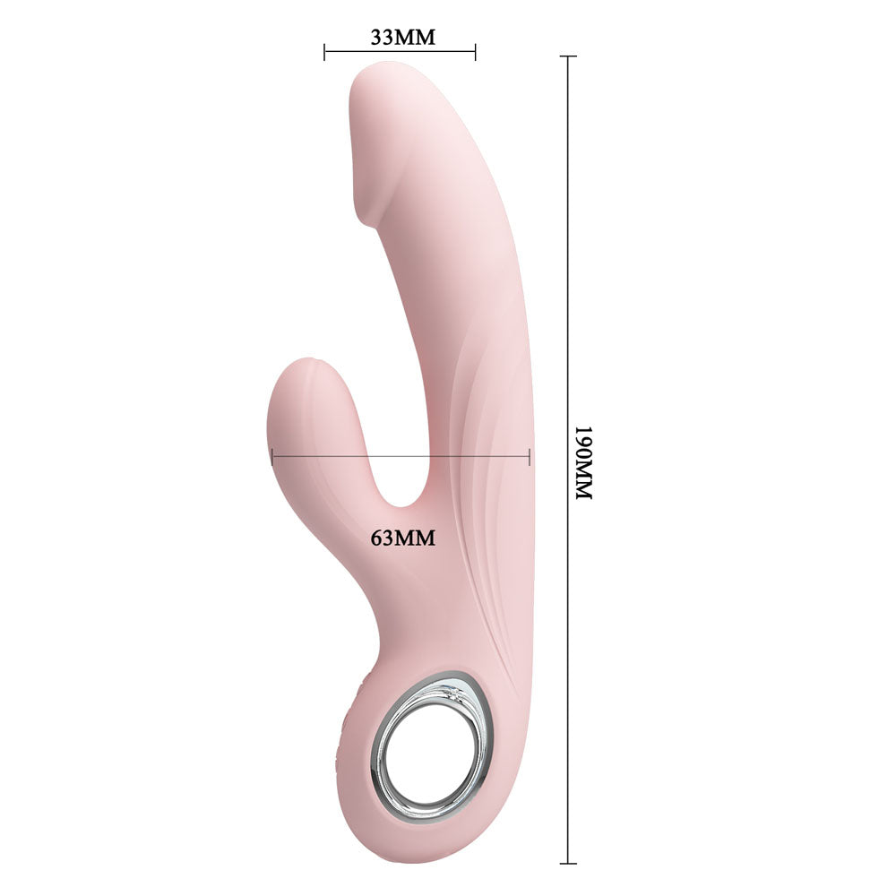 Party Up Dave Rabbit Vibrator Pink