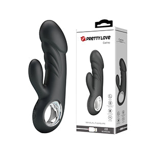 Pretty Love Ansel Rabbit Vibrator Black
