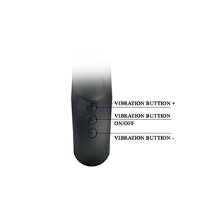 Pretty Love Ansel Rabbit Vibrator Black