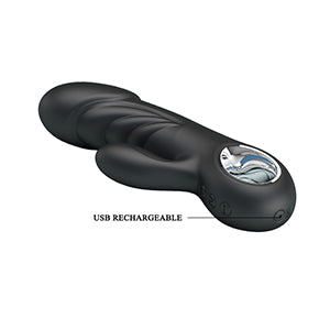 Pretty Love Ansel Rabbit Vibrator Black