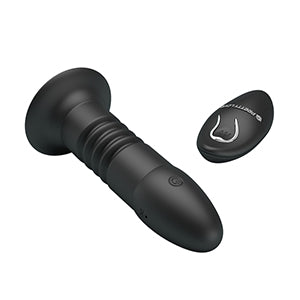 Pretty Love Magic Jingers Thrusting Anal Vibrator with Remote Black