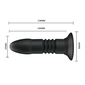Pretty Love Magic Jingers Thrusting Anal Vibrator with Remote Black