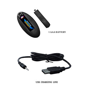 Pretty Love Magic Jingers Thrusting Anal Vibrator with Remote Black