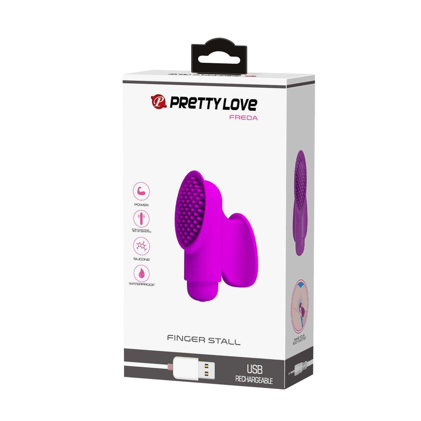 Pretty Love Freda Finger Sleeve Vibrator