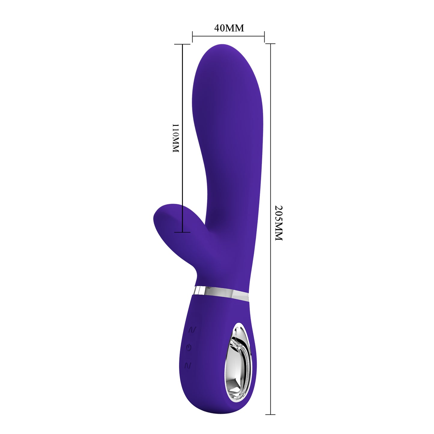 Pretty Love Super Soft Silicone Thomas Rabbit Vibrator Purple