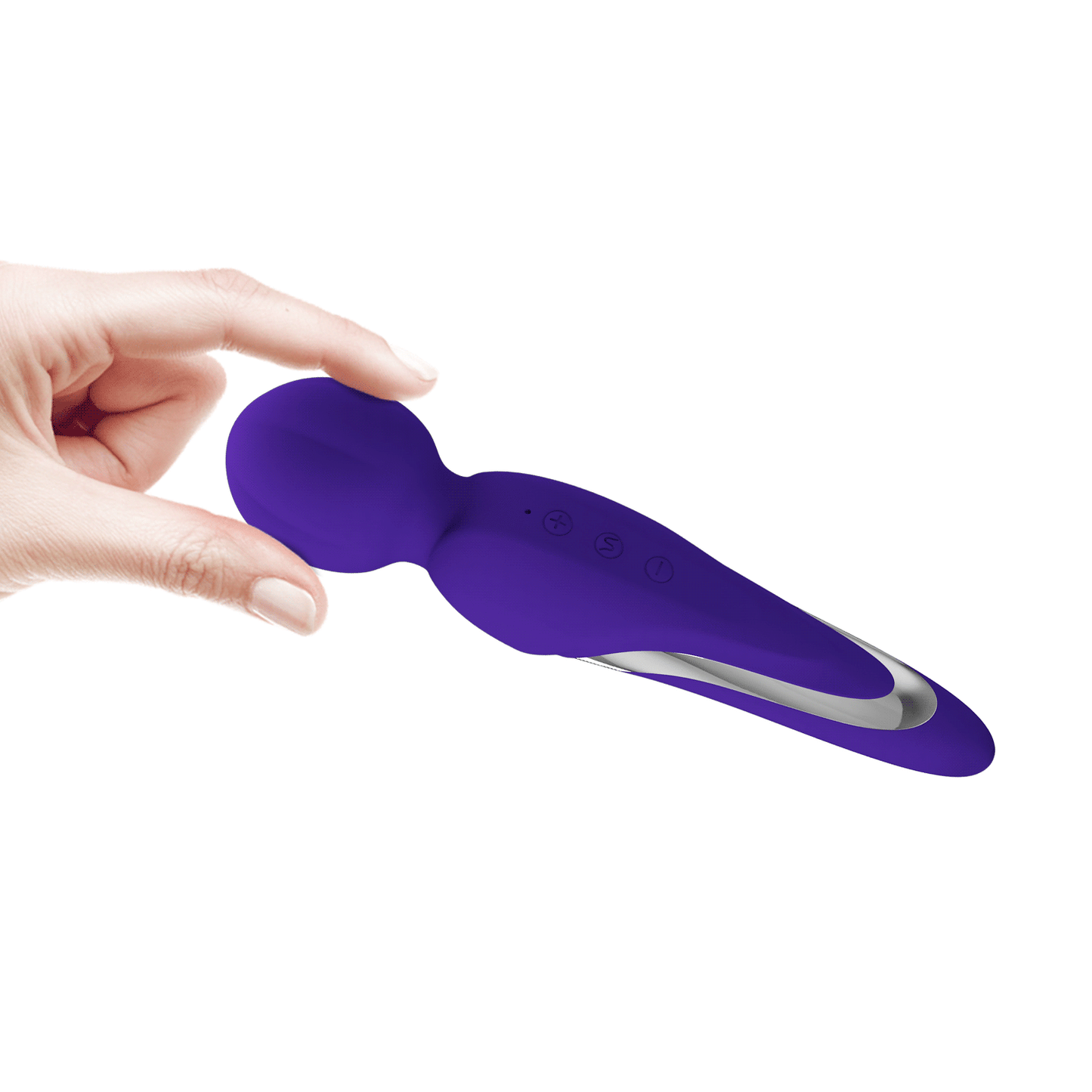 Pretty Love Super Soft Silicone Walter Body Massage Wand Vibrator Purple