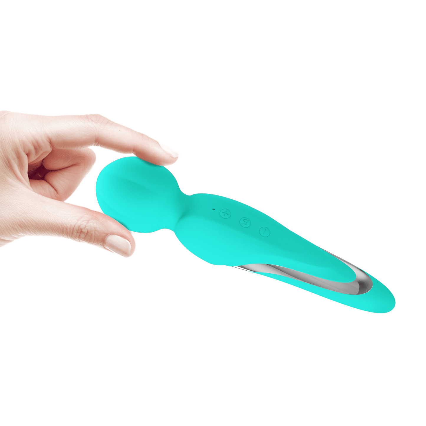 Pretty Love Super Soft Silicone Walter Body Massage Wand Vibrator Seafoam