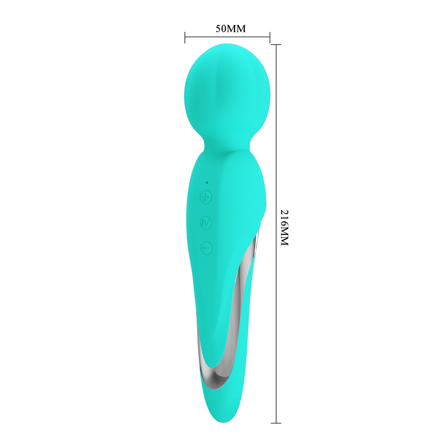 Pretty Love Super Soft Silicone Walter Body Massage Wand Vibrator Seafoam