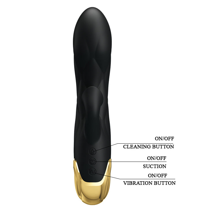 Pretty Love Royal Pleasure Liberators - Vibrator With Sucking Function 18K Gold