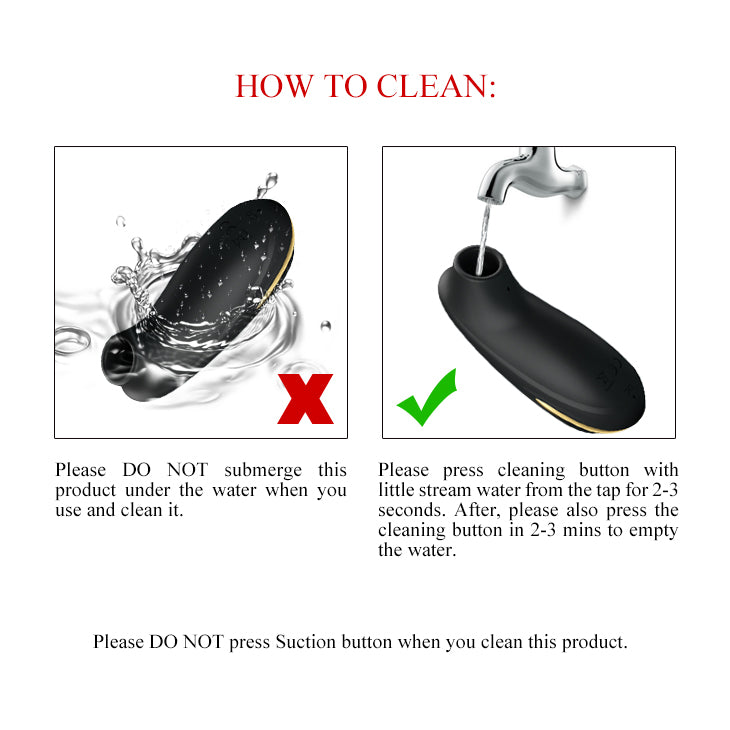 Pretty Love Otis Suction Massager Black