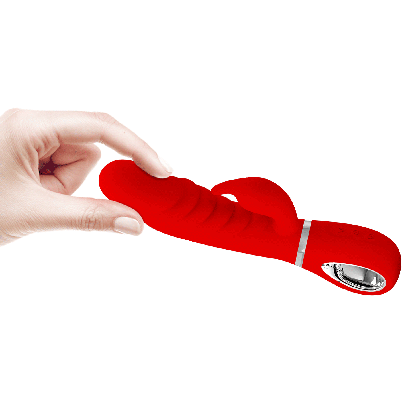 Pretty Love Super Soft Silicone Prescott Rabbit Vibrator Red