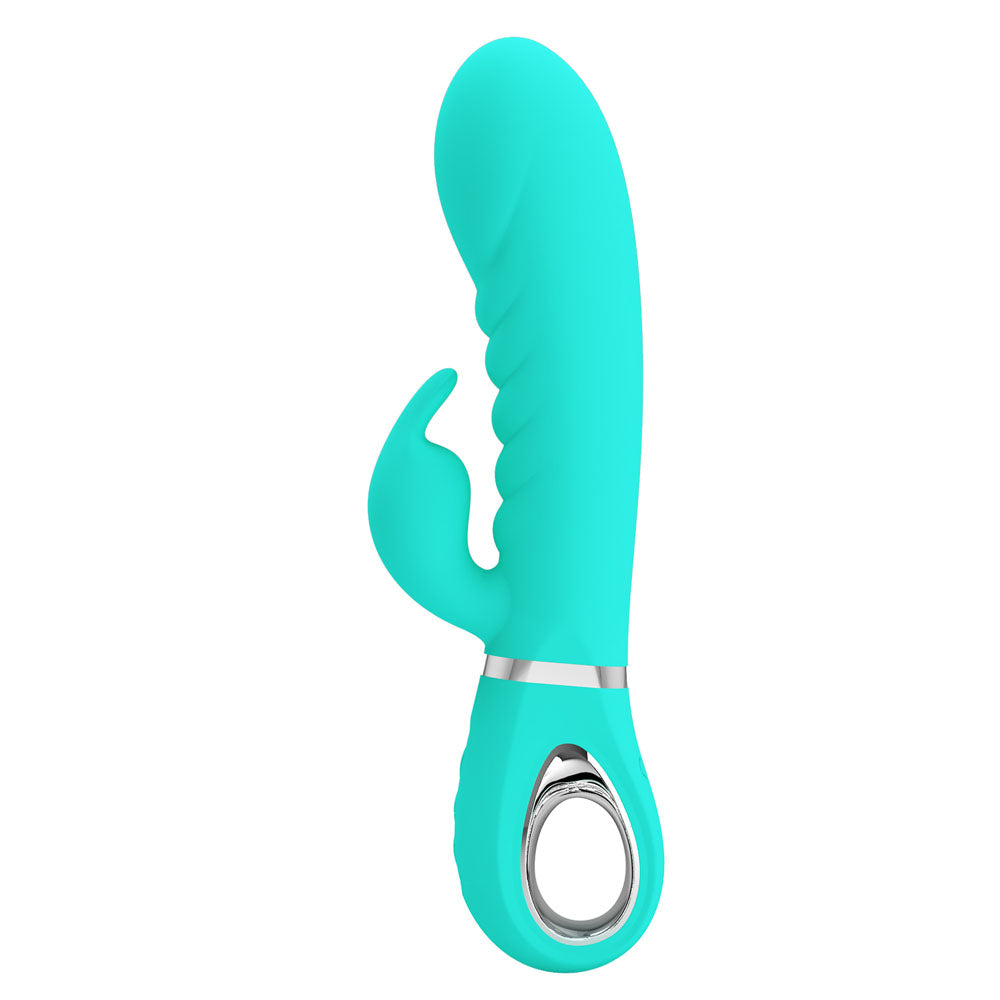 Party Up Edward Rabbit Vibrator Teal