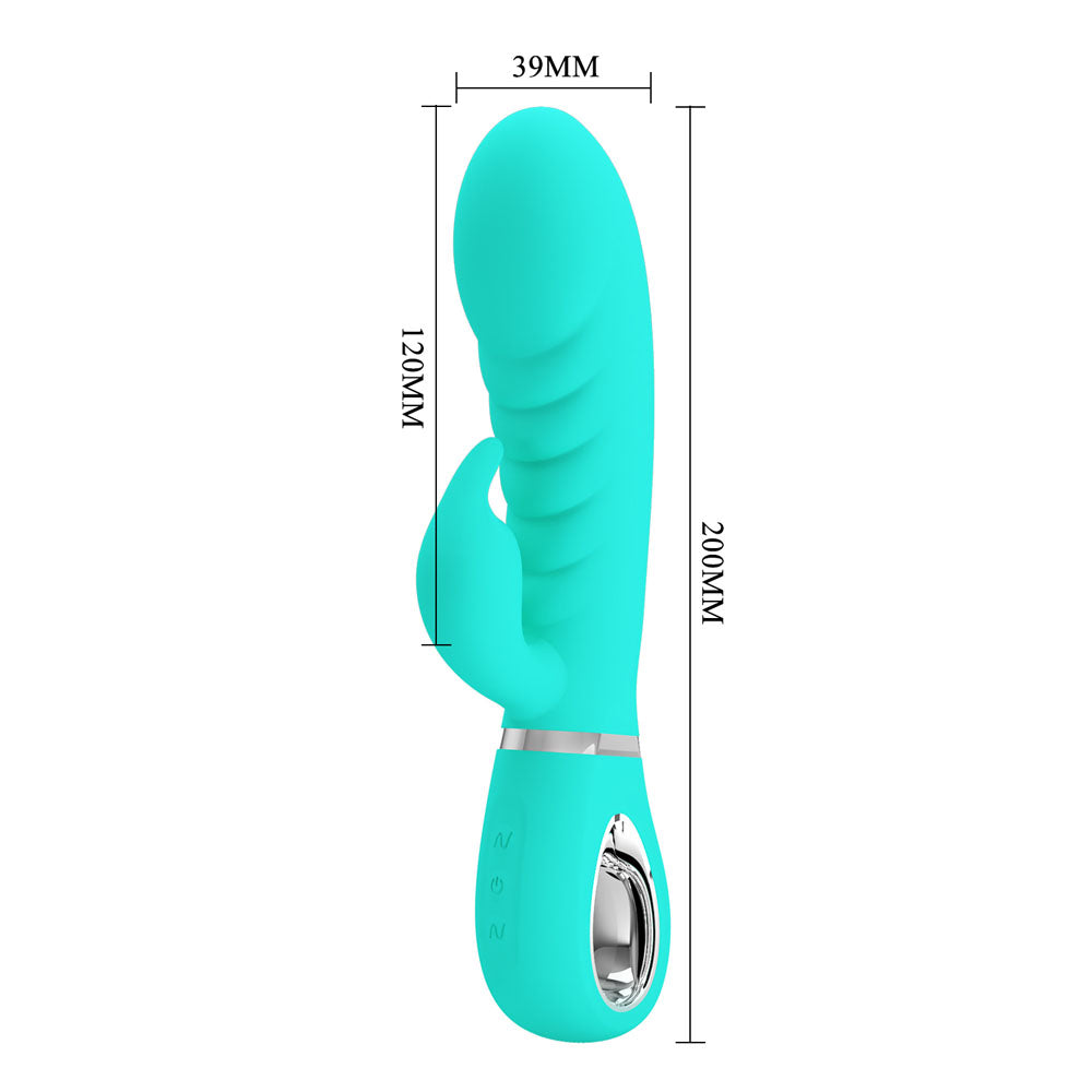 Party Up Edward Rabbit Vibrator Teal
