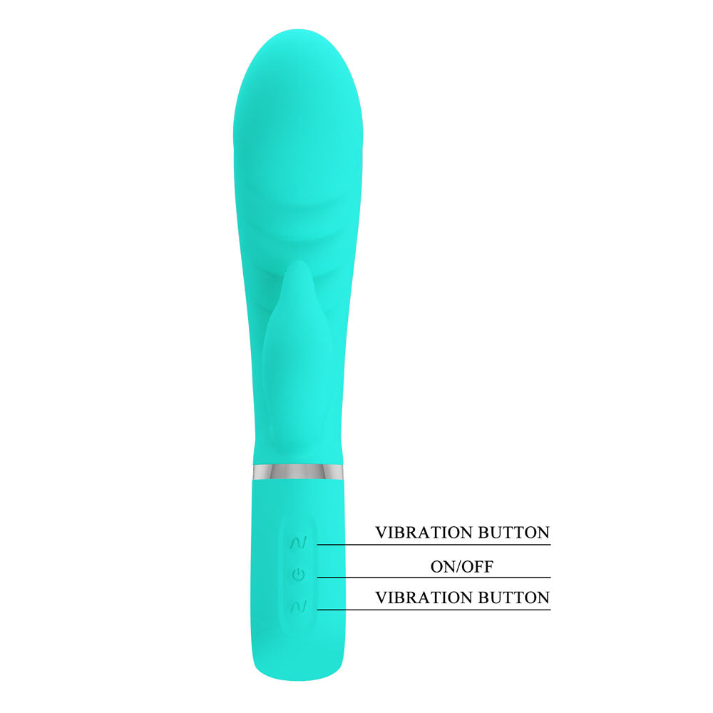 Party Up Edward Rabbit Vibrator Teal