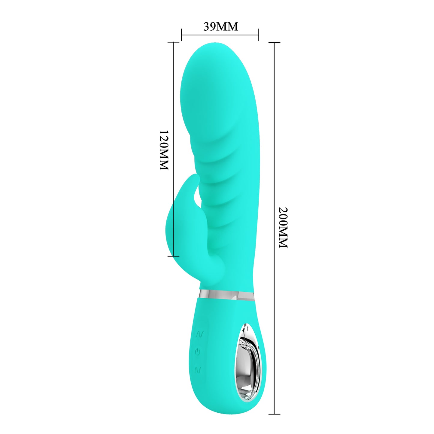 Pretty Love Super Soft Silicone Prescott Rabbit Vibrator Green