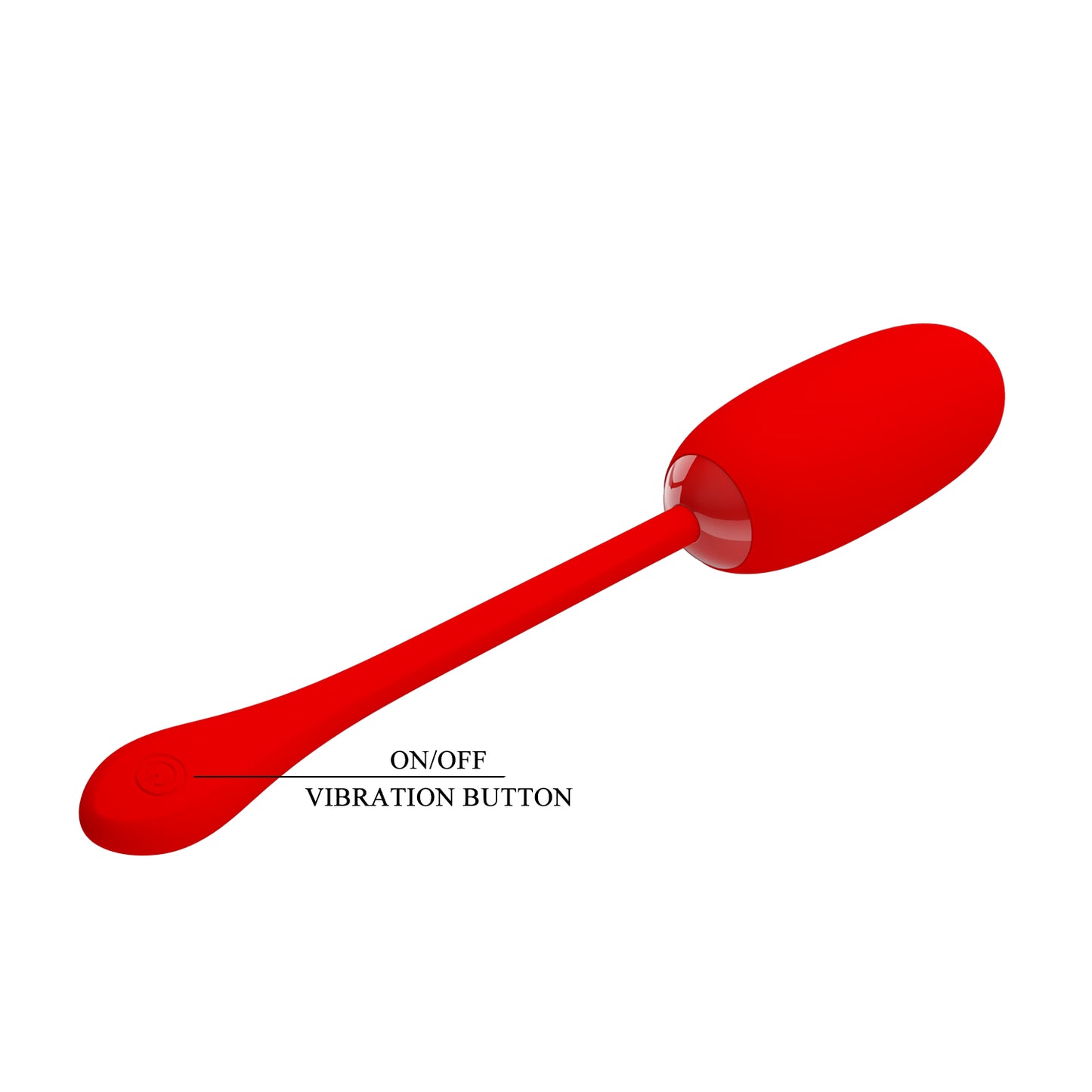 Pretty Love Super Soft Silicone Julius Bullet Egg Vibrator Red