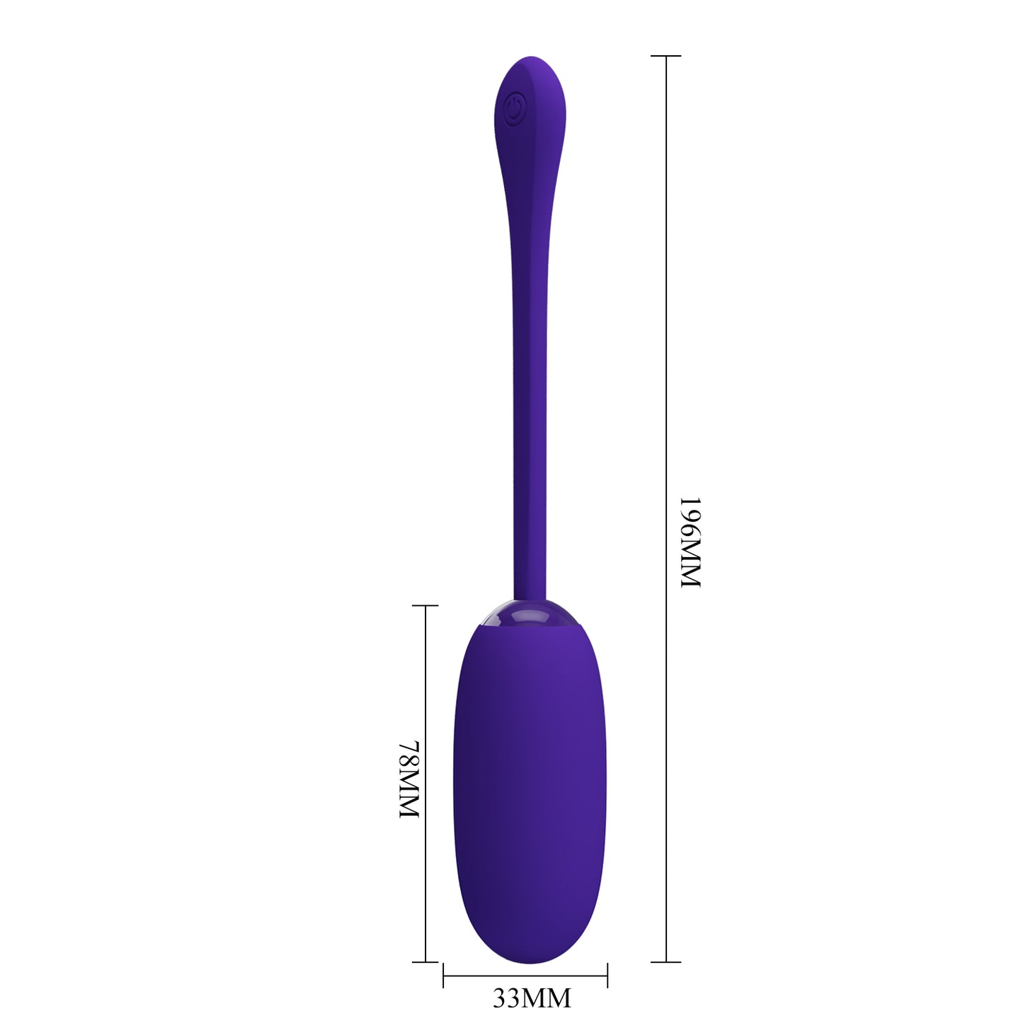 Pretty Love Super Soft Silicone Julius Bullet Egg Vibrator Purple