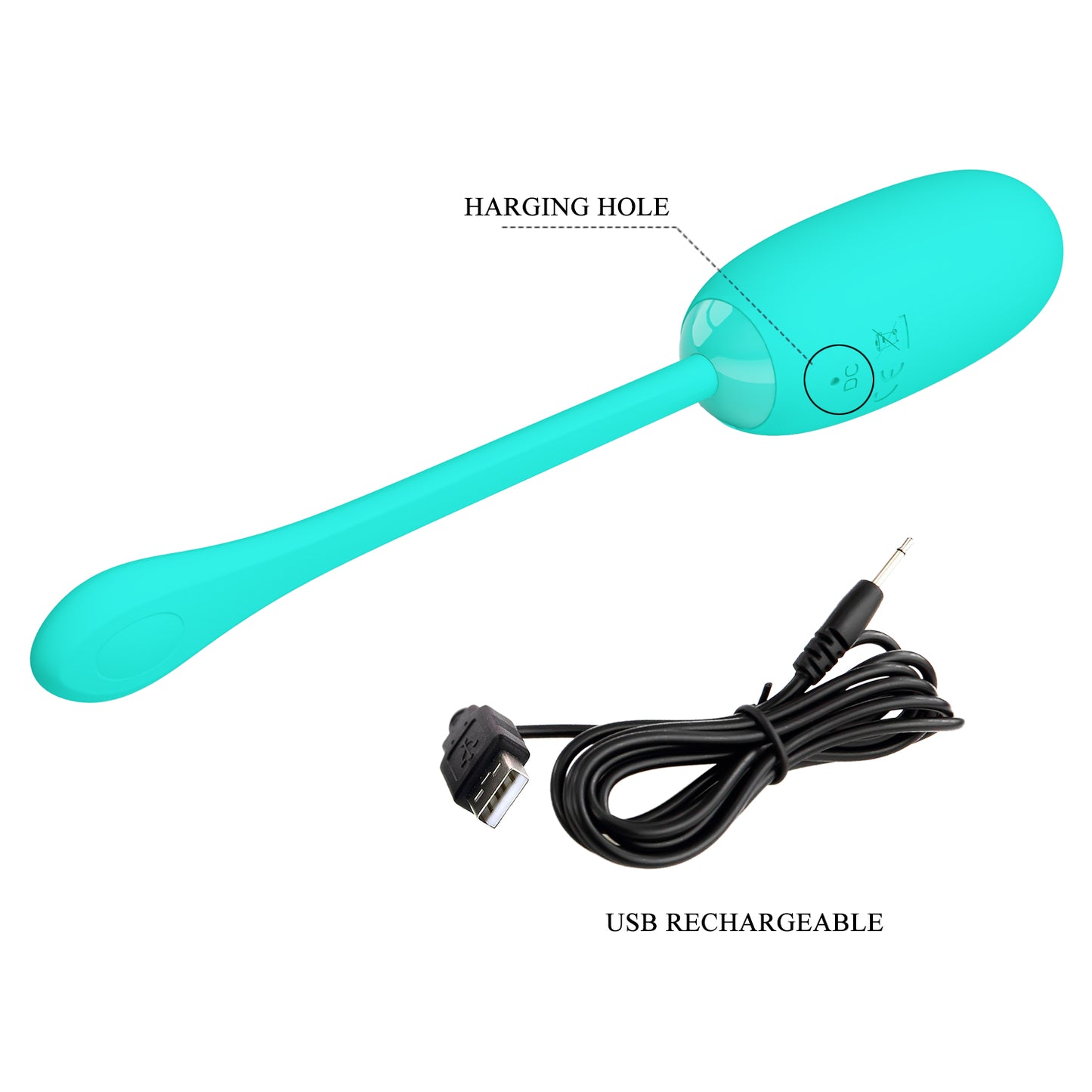 Pretty Love Super Soft Silicone Julius Bullet Egg Vibrator Green