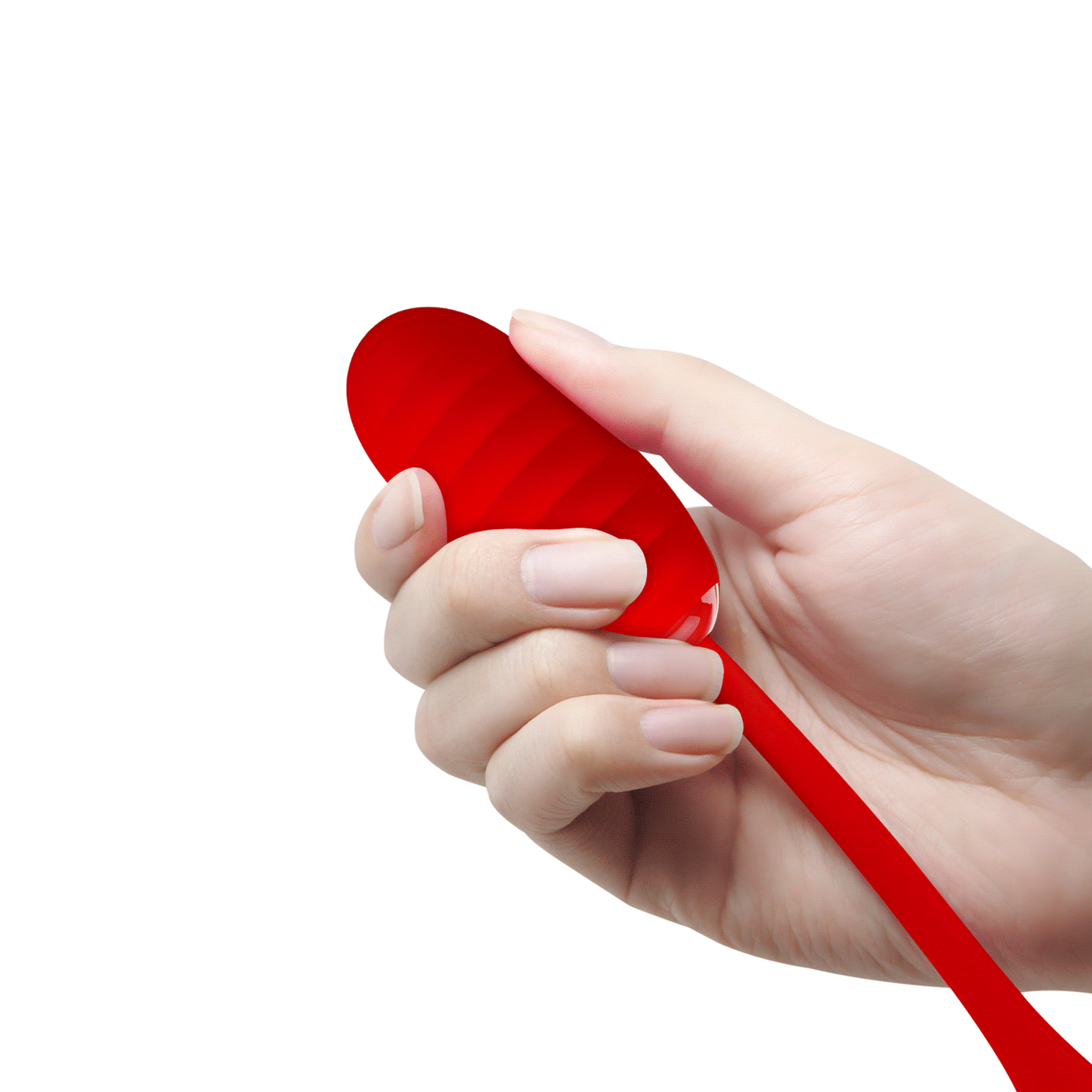Pretty Love Super Soft Silicone Kirk Vibrating Egg Red