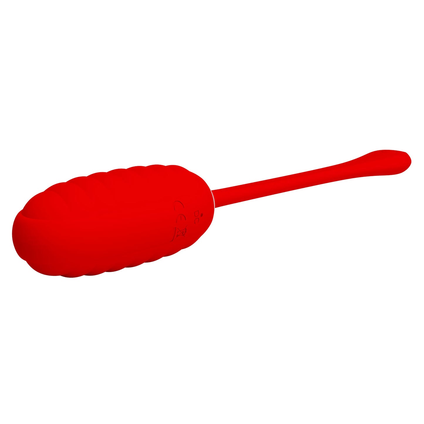 Pretty Love Super Soft Silicone Kirk Vibrating Egg Red