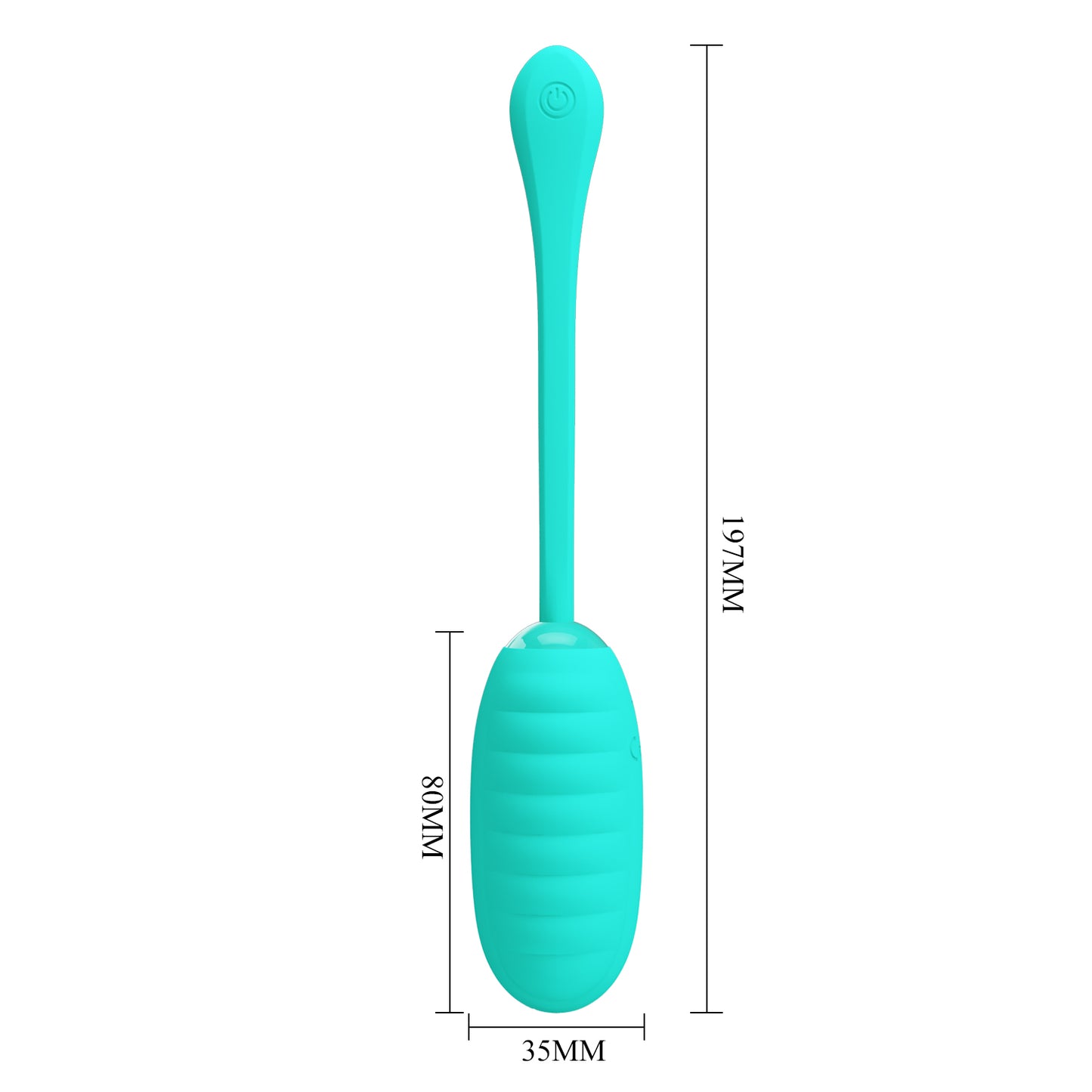 Pretty Love Super Soft Silicone Kirk Vibrating Egg Green