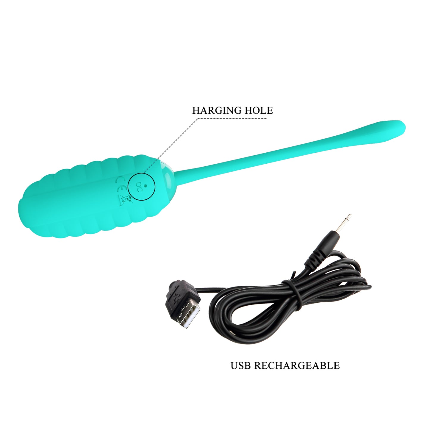 Pretty Love Super Soft Silicone Kirk Vibrating Egg Green