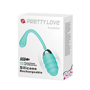Pretty Love Franklin Vibrating Egg Aqua