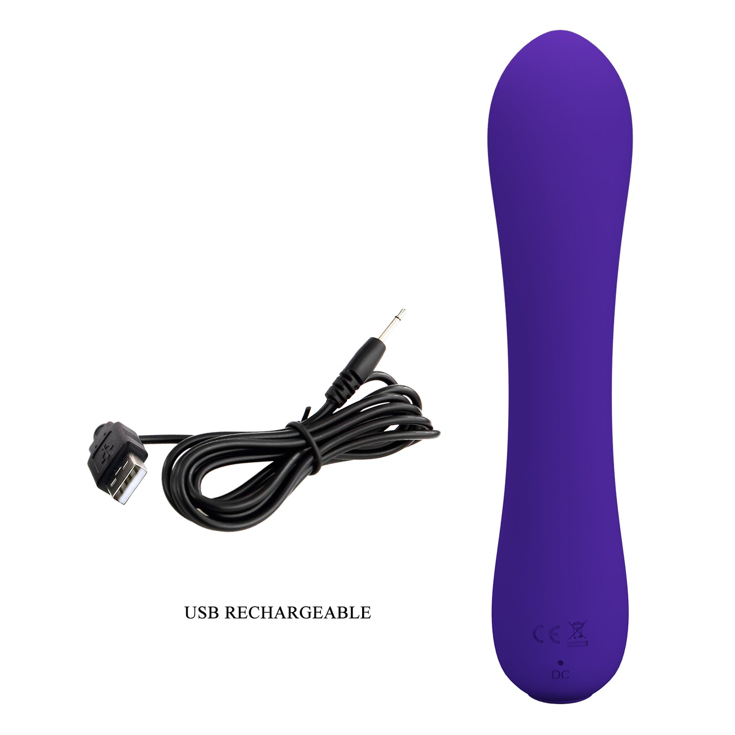 Pretty Love Super Soft Silicone Prescott Vibrator Purple