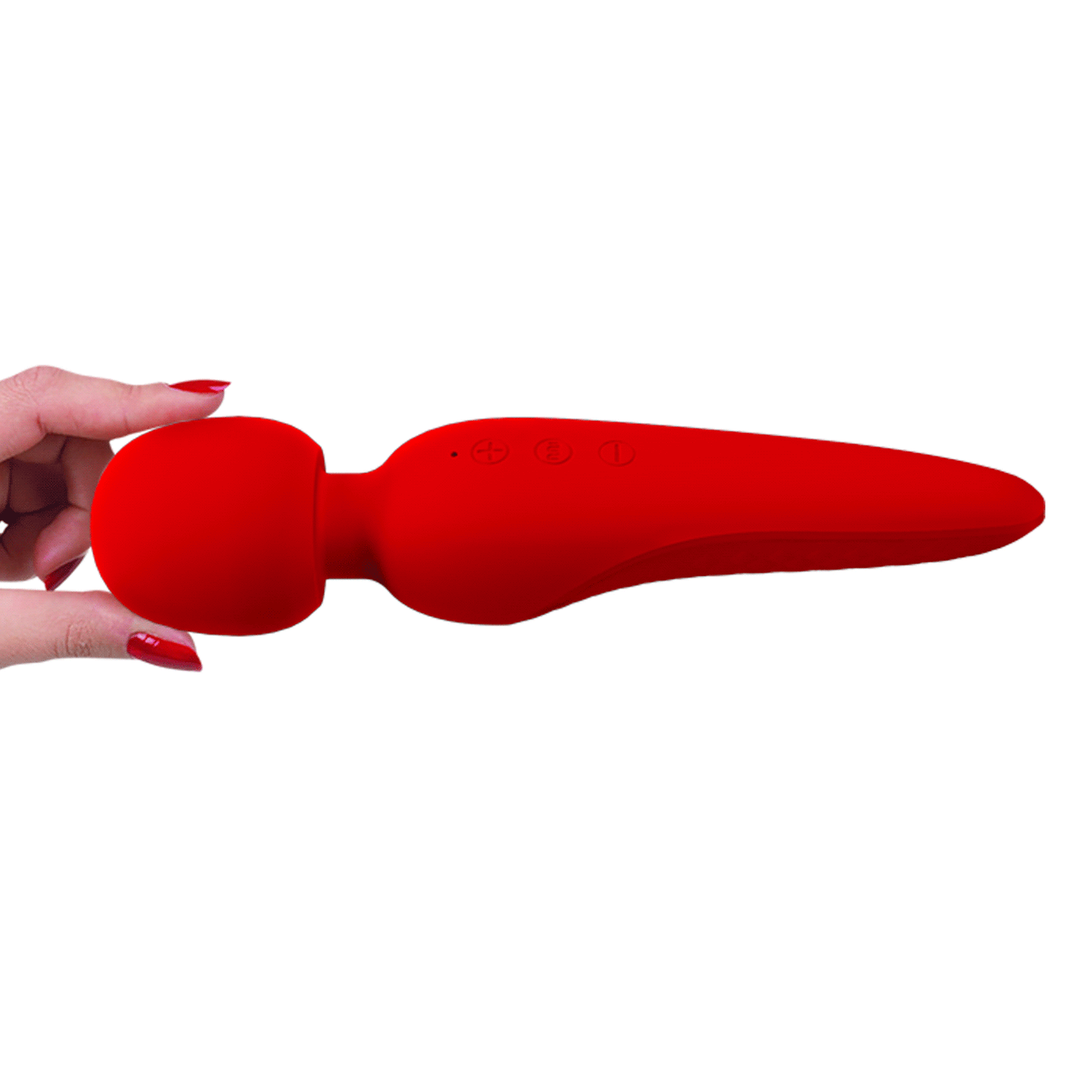 Pretty Love Super Soft Silicone Meredith Wand Massager Red